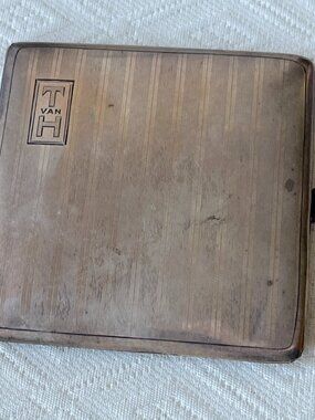 Bliss Sterling Silver card holder Vintage Monogram